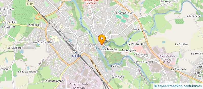 localisation de l'entreprise MONSIEUR LIONEL LAVIGNE-BONNEFOND  CLISSON