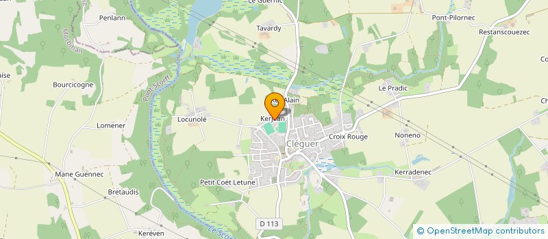 localisation de l'entreprise MONSIEUR LIONEL LE MOIGNE  CLEGUER