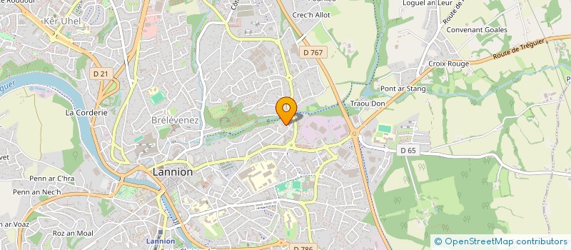 localisation de l'entreprise MONSIEUR LIONEL LE SAUX  LANNION