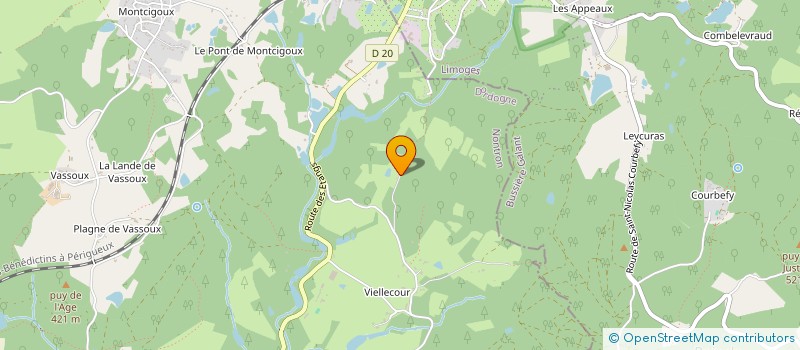 localisation de l'entreprise MONSIEUR LIONEL LECLERC  SAINT-PIERRE-DE-FRUGIE