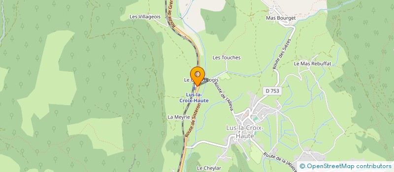 localisation de l'entreprise MONSIEUR LIONEL LECOUTRE  LUS-LA-CROIX-HAUTE