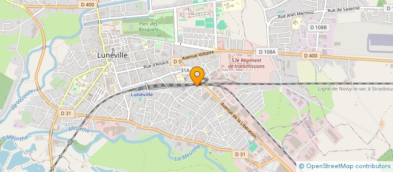 localisation de l'entreprise MONSIEUR LIONEL LEDIG  LUNEVILLE