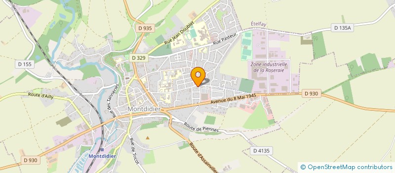 localisation de l'entreprise MONSIEUR LIONEL LEFEBVRE  MONTDIDIER