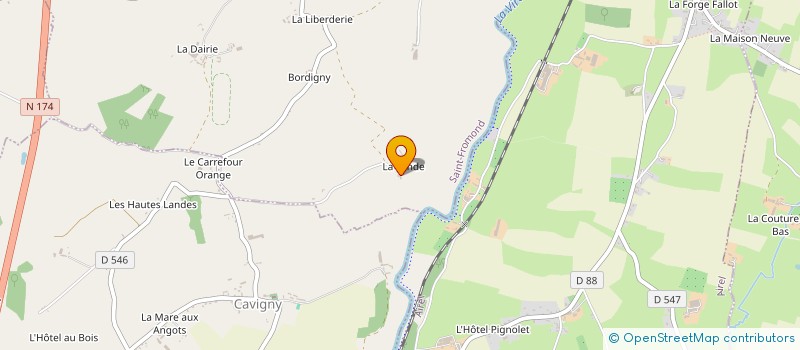 localisation de l'entreprise MONSIEUR LIONEL LEFRANCOIS à SAINT-FROMOND