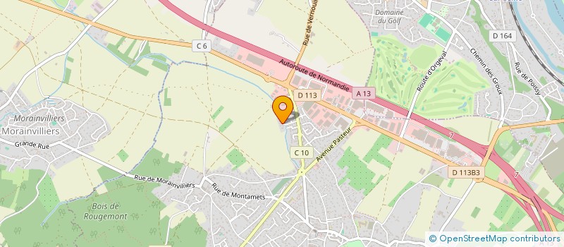 localisation de l'entreprise MONSIEUR LIONEL LEGER  ORGEVAL