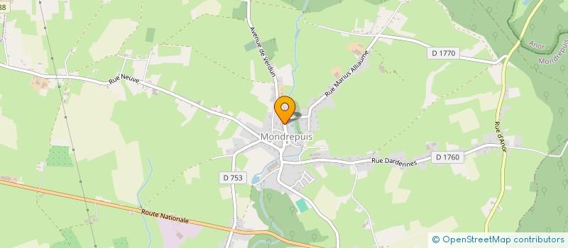 localisation de l'entreprise MONSIEUR LIONEL LENGRAND  MONDREPUIS