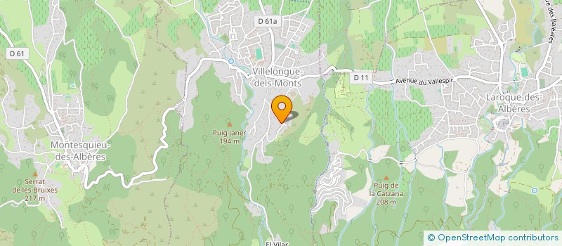 localisation de l'entreprise MONSIEUR LIONEL LERMENIER  VILLELONGUE-DELS-MONTS