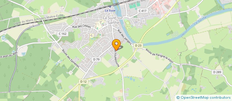 localisation de l'entreprise MONSIEUR LIONEL LEROY  LA SUZE-SUR-SARTHE