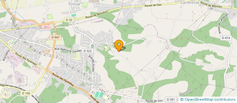 localisation de l'entreprise MONSIEUR LIONEL LESCAMELA  NARROSSE