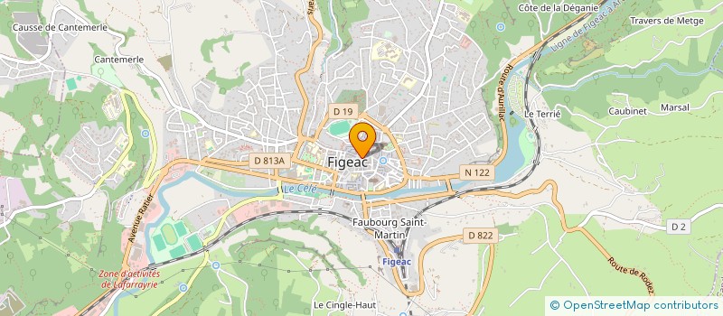 localisation de l'entreprise MONSIEUR LIONEL LESTRADE  FIGEAC