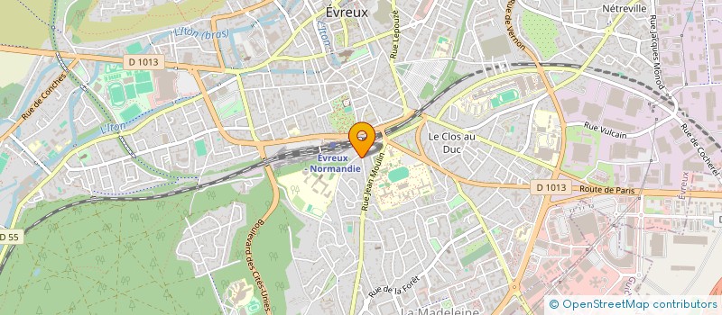 localisation de l'entreprise MONSIEUR LIONEL LETOURNEL à EVREUX
