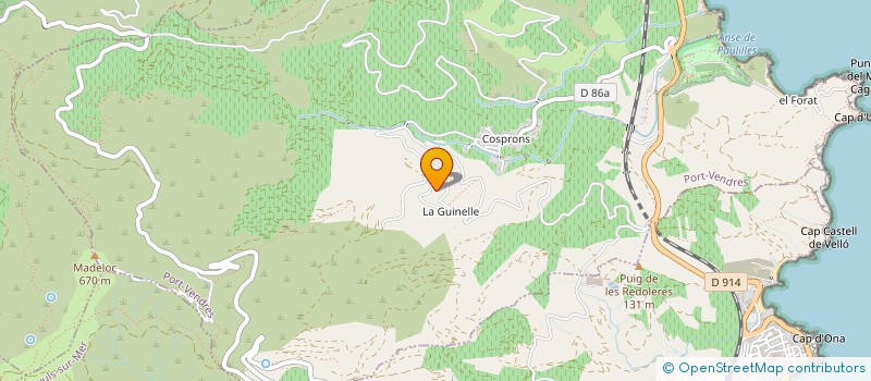 localisation de l'entreprise MONSIEUR LIONEL LIGUORI  PORT-VENDRES