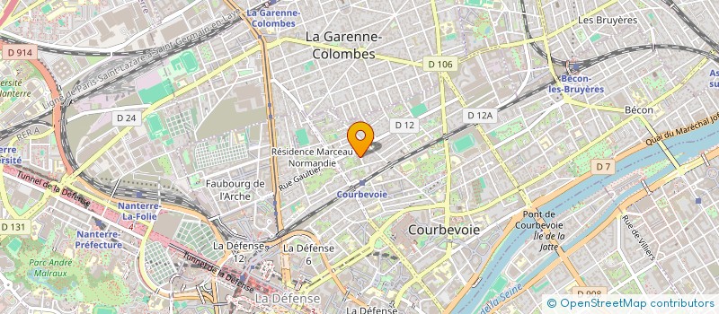 localisation de l'entreprise MONSIEUR LIONEL LIONEL OMER-DECUGIS à COURBEVOIE