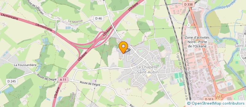 localisation de l'entreprise MONSIEUR LIONEL LITEAU  LA CHAPELLE-SAINT-AUBIN