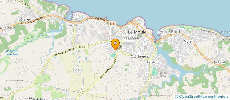 localisation de l'entreprise MONSIEUR LIONEL LOCQUET à LE MOULE