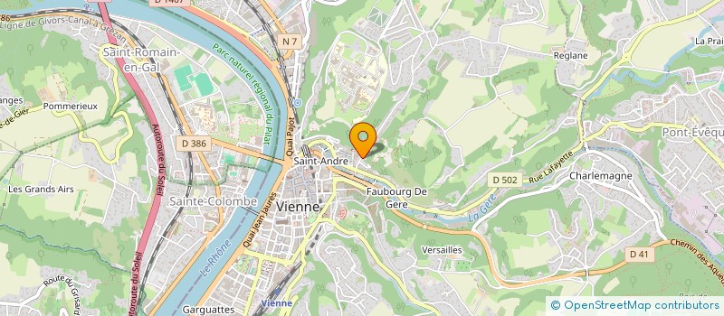 localisation de l'entreprise MONSIEUR LIONEL LONGIN à VIENNE