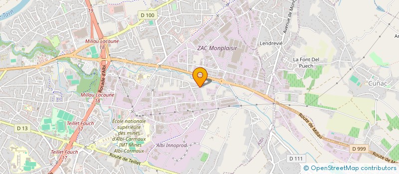 localisation de l'entreprise MONSIEUR LIONEL MAFFRE à ALBI