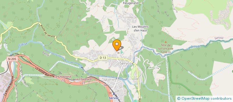 localisation de l'entreprise MONSIEUR LIONEL MAILLY  SERVOZ