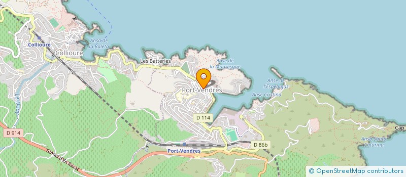 localisation de l'entreprise MONSIEUR LIONEL MARCEL PIERRE CACHOIR  PORT-VENDRES