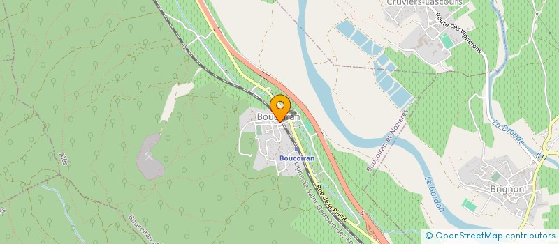 localisation de l'entreprise MONSIEUR LIONEL MARCOTE  BOUCOIRAN-ET-NOZIERES