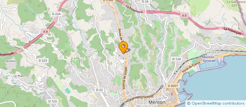 localisation de l'entreprise MONSIEUR LIONEL MARIE  MENTON