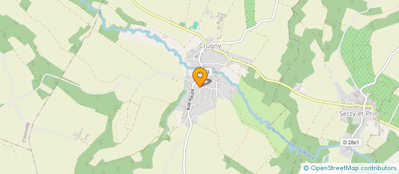 localisation de l'entreprise MONSIEUR LIONEL MARLETTE  CRUGNY