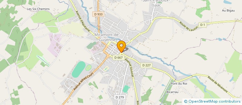 localisation de l'entreprise MONSIEUR LIONEL MAROT  MIRAMONT-DE-GUYENNE