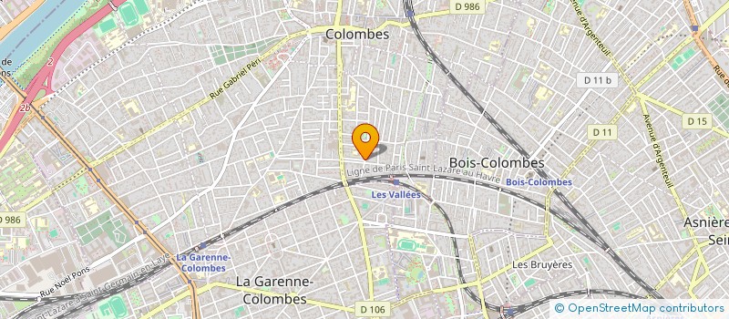 localisation de l'entreprise MONSIEUR LIONEL MARTIN  COLOMBES