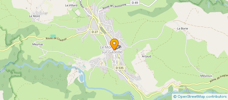 localisation de l'entreprise MONSIEUR LIONEL MASSON à LE MONASTIER-SUR-GAZEILLE
