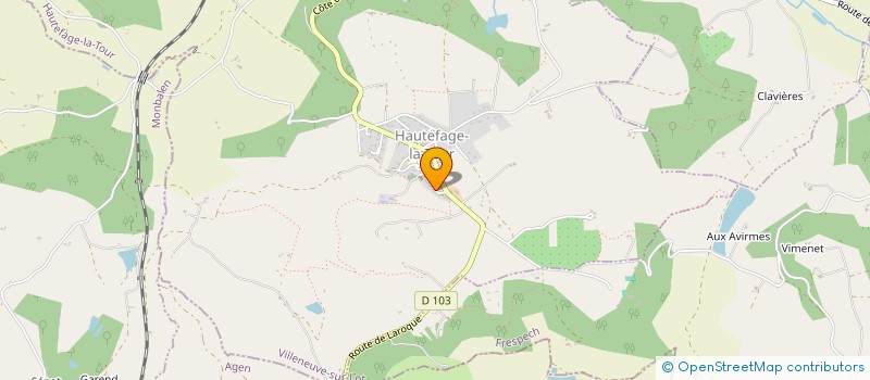 localisation de l'entreprise MONSIEUR LIONEL MASSON  HAUTEFAGE-LA-TOUR