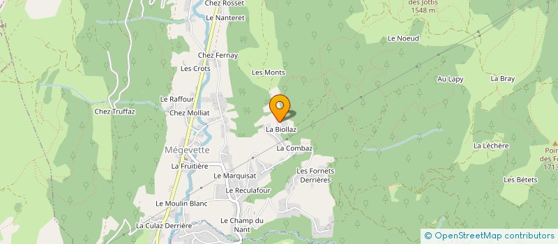 localisation de l'entreprise MONSIEUR LIONEL MAURE  MEGEVETTE