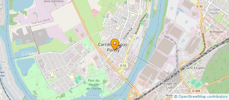 localisation de l'entreprise MONSIEUR LIONEL MENGA MVUEMBA  CARRIERES-SOUS-POISSY