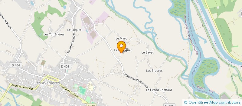 localisation de l'entreprise MONSIEUR LIONEL MENU  LES AVENIERES VEYRINS-THUELLIN