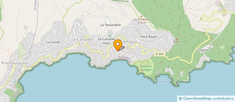 localisation de l'entreprise MONSIEUR LIONEL MEOTTI à RAYOL-CANADEL-SUR-MER
