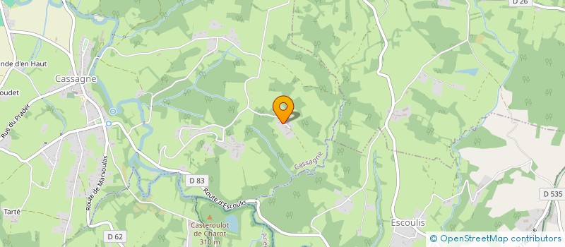 localisation de l'entreprise MONSIEUR LIONEL MOLLE  CASSAGNE