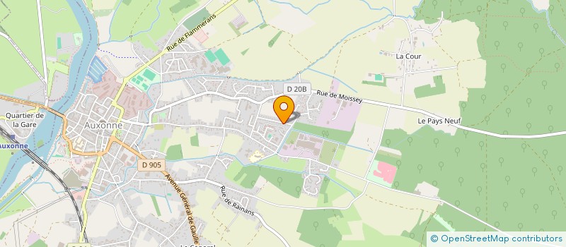 localisation de l'entreprise MONSIEUR LIONEL MONATIN  AUXONNE