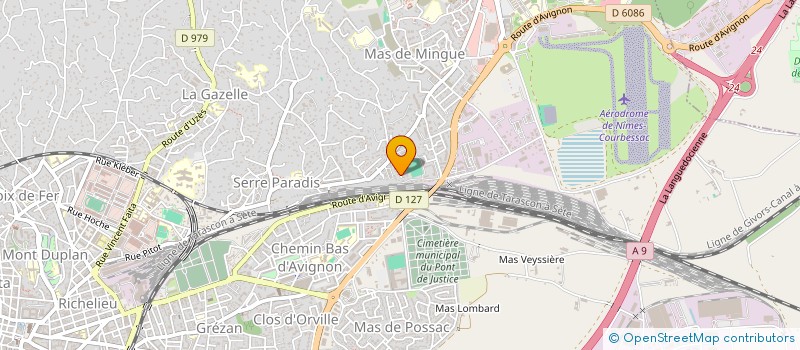 localisation de l'entreprise MONSIEUR LIONEL MONNIER  NIMES