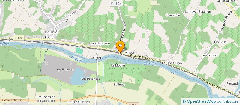 localisation de l'entreprise MONSIEUR LIONEL MONPROFIT  MONTHOU-SUR-CHER