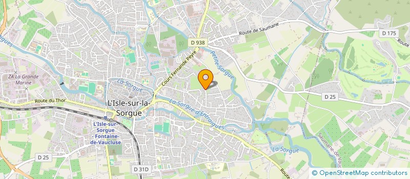 localisation de l'entreprise MONSIEUR LIONEL MONTAGARD  L'ISLE-SUR-LA-SORGUE