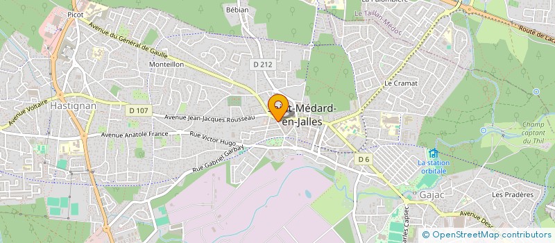 localisation de l'entreprise MONSIEUR LIONEL MORAUD  SAINT-MEDARD-EN-JALLES