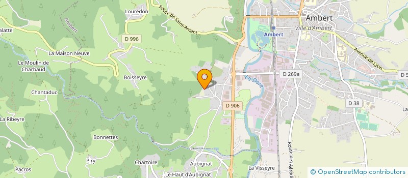 localisation de l'entreprise MONSIEUR LIONEL MURE à AMBERT