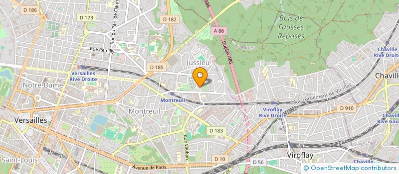 localisation de l'entreprise MONSIEUR LIONEL NGNINTEDEM à VERSAILLES