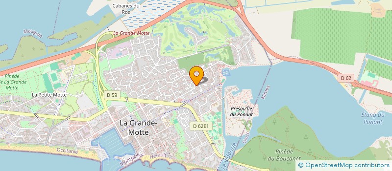 localisation de l'entreprise MONSIEUR LIONEL NIVAULT  LA GRANDE MOTTE