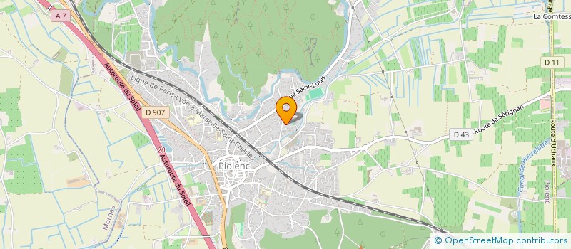 localisation de l'entreprise MONSIEUR LIONEL NOE  PIOLENC