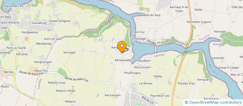 localisation de l'entreprise MONSIEUR LIONEL NORMAND  LANNILIS