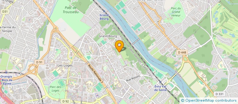 localisation de l'entreprise MONSIEUR LIONEL NZIE  EVRY-COURCOURONNES