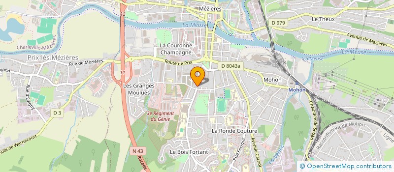 localisation de l'entreprise MONSIEUR LIONEL ORTIZ  CHARLEVILLE-MEZIERES