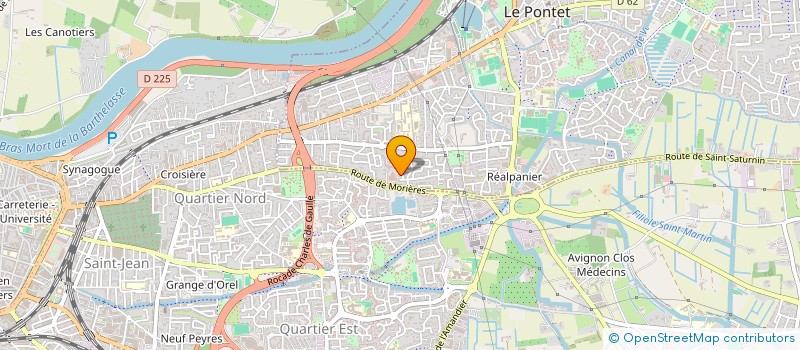 localisation de l'entreprise MONSIEUR LIONEL OURIET  LE PONTET