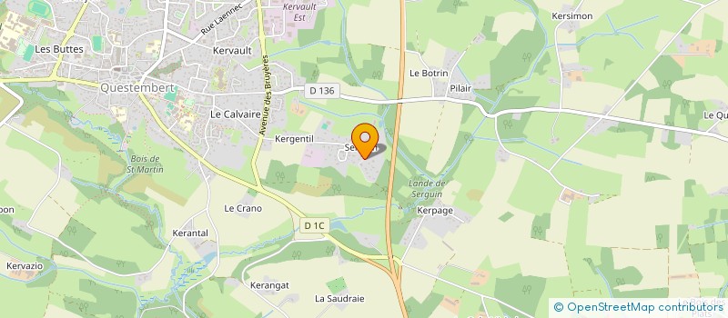 localisation de l'entreprise MONSIEUR LIONEL PABOEUF à QUESTEMBERT