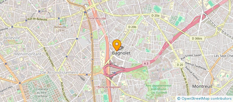 localisation de l'entreprise MONSIEUR LIONEL PAROLE à BAGNOLET